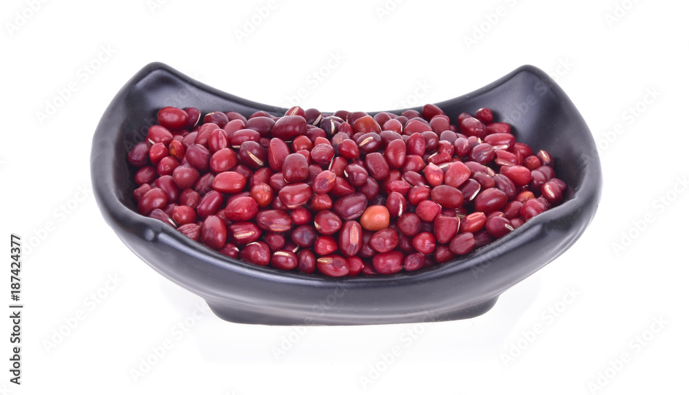 red beans isolated on white background
