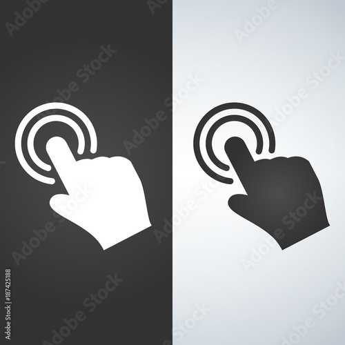 Touch hand icon