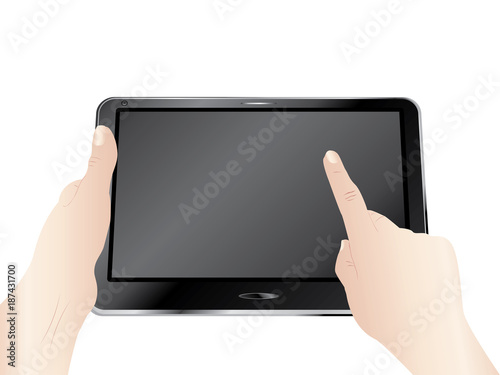 Digital Tablet in Hands