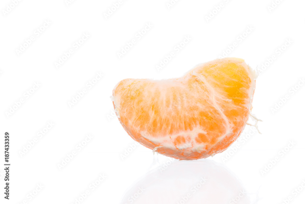 Close up of a mandarin orange isolated on white Close up of a mandarin orange isolated on white