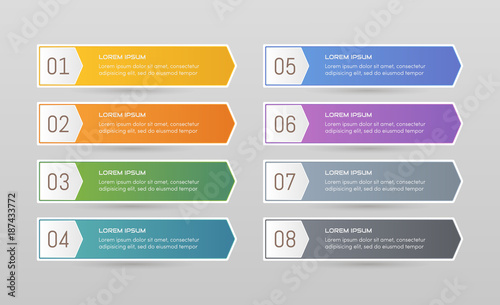 Sticker label colorful set