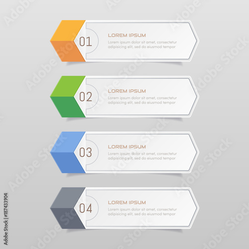 Sticker label colorful set