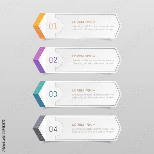 Sticker label colorful set