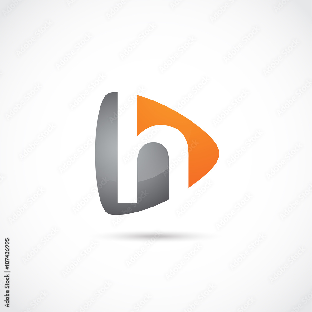 Abstract Letter H Logo Design. Vector Illustrator Eps.10 Abstract Letter H Logo Design. Vector Illustrator Eps.10