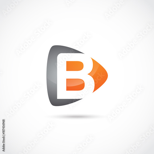 Abstract Letter B Logo Design. Vector Illustrator Eps.10