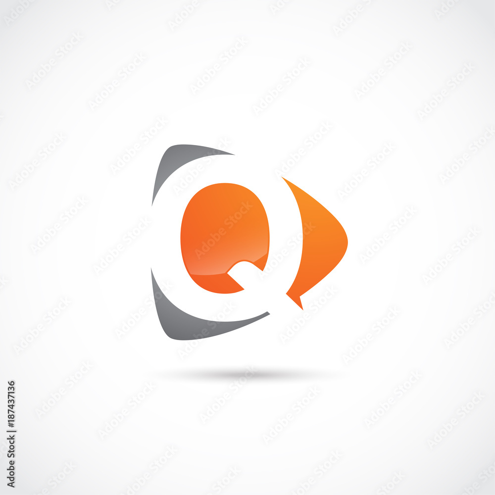 Abstract Letter Q Logo Design. Vector Illustrator Eps.10 Abstract Letter Q Logo Design. Vector Illustrator Eps.10