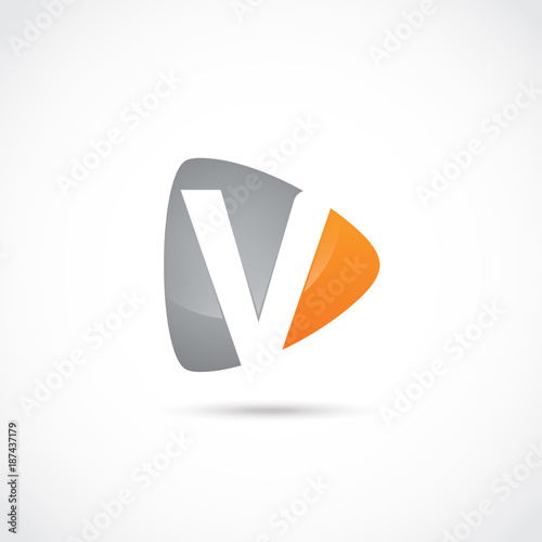 Free Download Abstract Letter V Logo Design. Vector Illustrator Eps.10 - GFXLoad