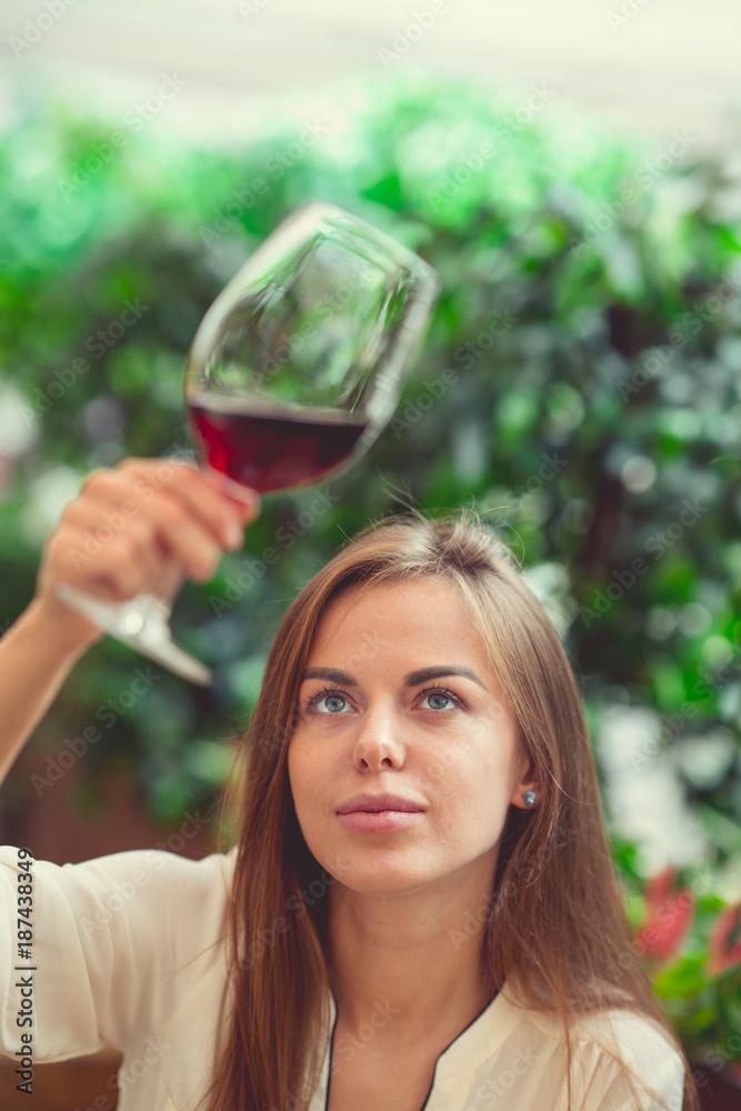 Young sommelier indoors Young sommelier indoors