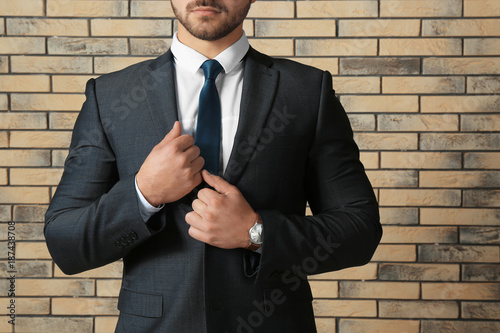 Handsome man in formal suit...