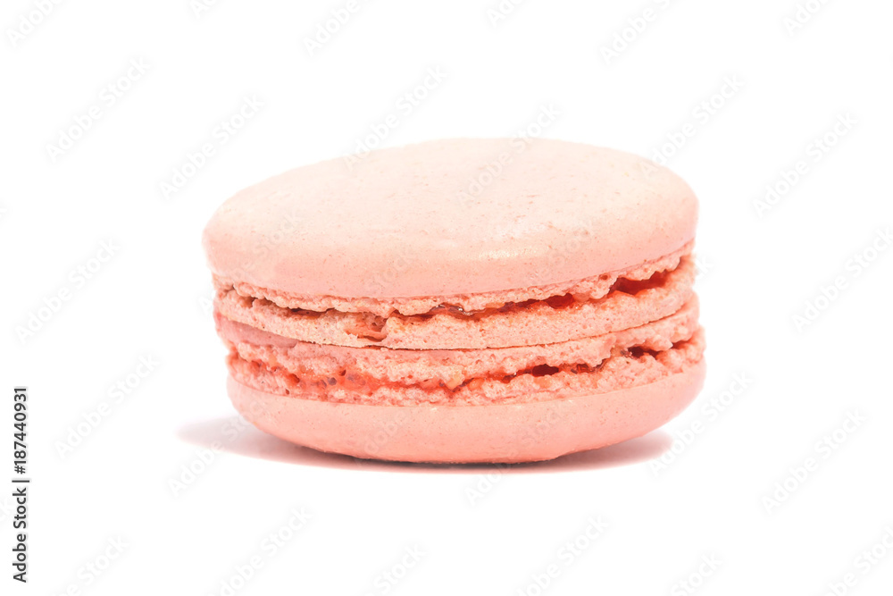 Appetizing cakes macaroons, isolate, close up Appetizing cakes macaroons, isolate, close up