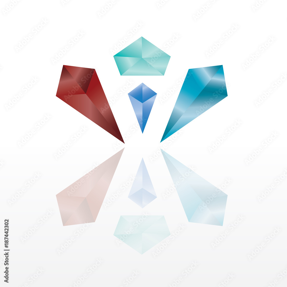Fototapeta premium gemstone vector icon
