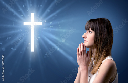 Praying girl