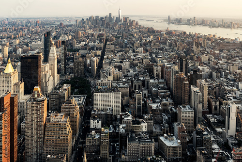 Skyline of New York City.