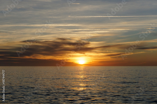 sunrise at the edge of the mediterranean sea © marc