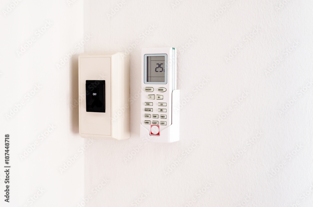 Remote Air Conditioner and Electronic Breaker on-off on wall Remote Air Conditioner and Electronic Breaker on-off on wall
