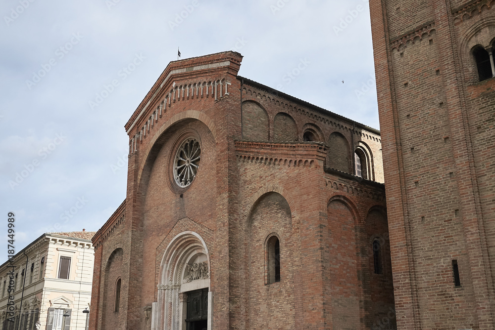 Forli, Italy - January 03, 2018 : 'San Mercuriale' church