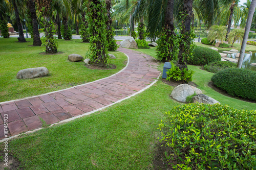 Pave Clay tiled walkway.