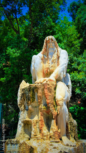 Guardian of Time statue at Jeita Grotto  Lebanon