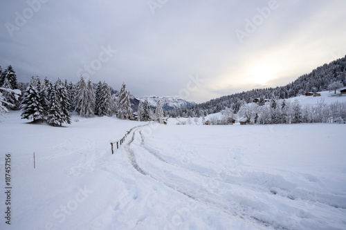 paesaggio invernale in Val Canali, nel parco naturale di Paneveggio - Trentino © Roberto Zocchi