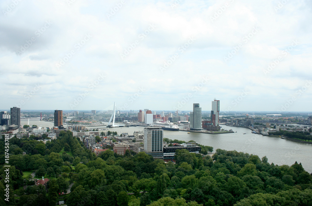 Rotterdam seen from above