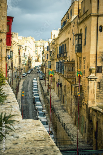 Traditional Maltese Architecture Malta Buildings Traditional Houses and Streets Tourism Concept Travel Background Exotic destinations