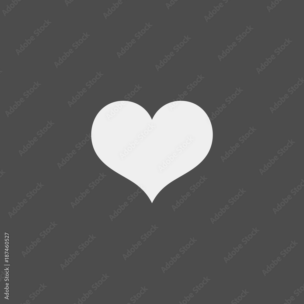 Heart flat vector icon
