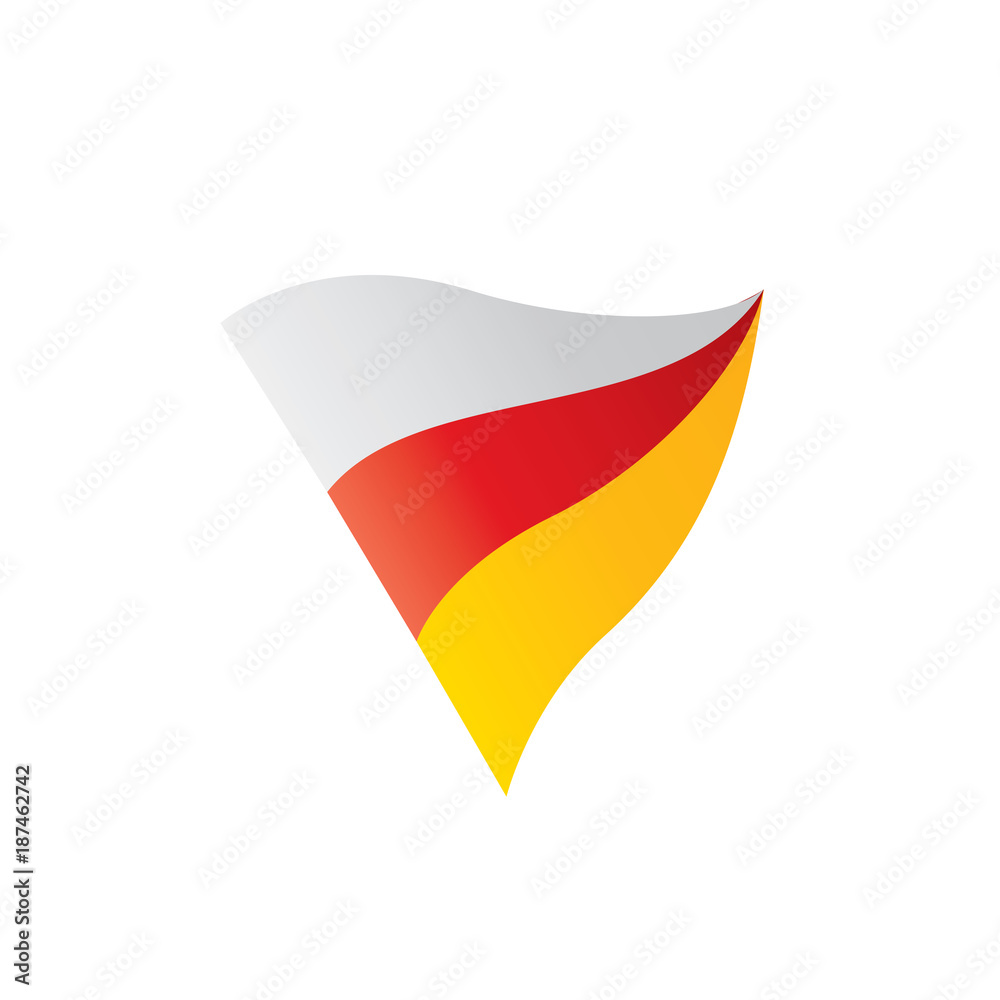South Ossetia flag, vector illustration South Ossetia flag, vector illustration
