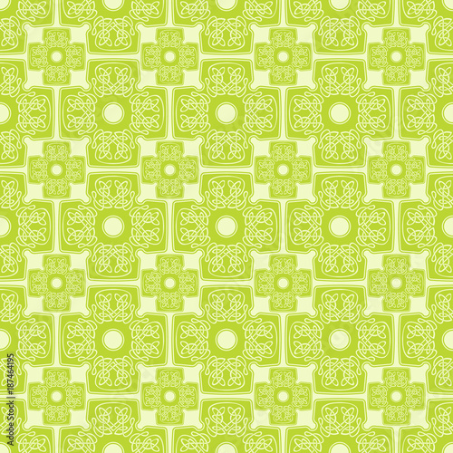 Seamless pattern with cross and ethnic celtic ornaments for your design