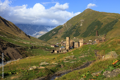 Village in mountains