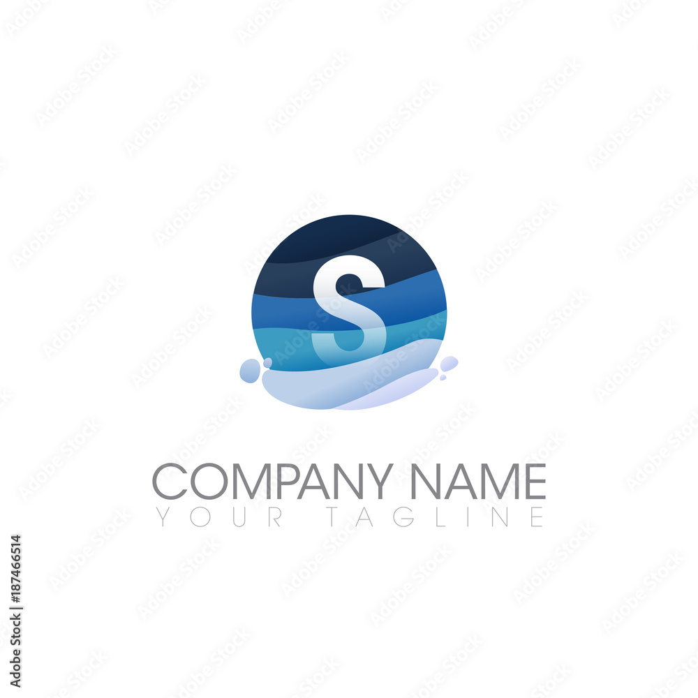 S LETTER LOGO TEMPLATE