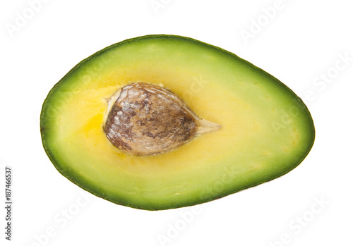 avocado isolated on white background