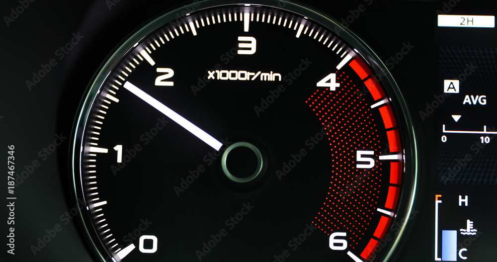 Automotive car engine speed, display, technology StockFoto Adobe Stock