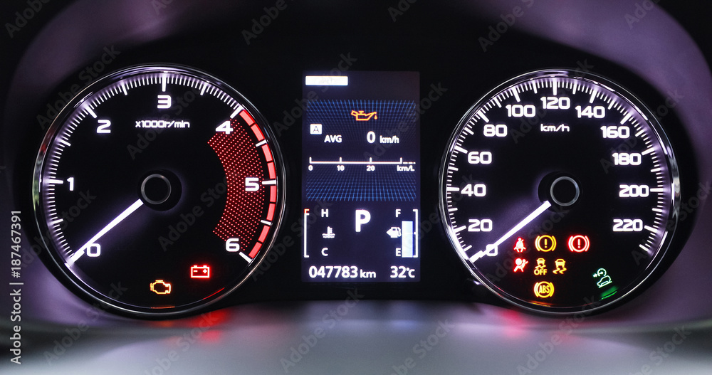 Automotive car engine speed, display, technology