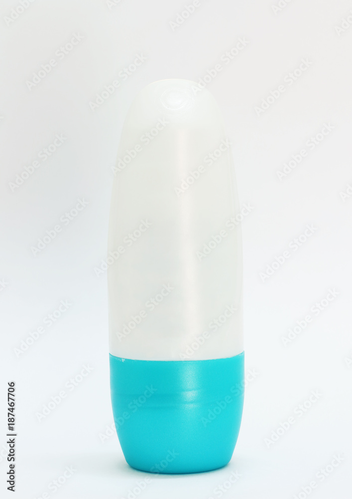 White cologne bottle isolated on white White cologne bottle isolated on white