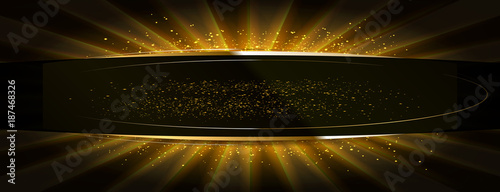 golden glitter on a flat surface