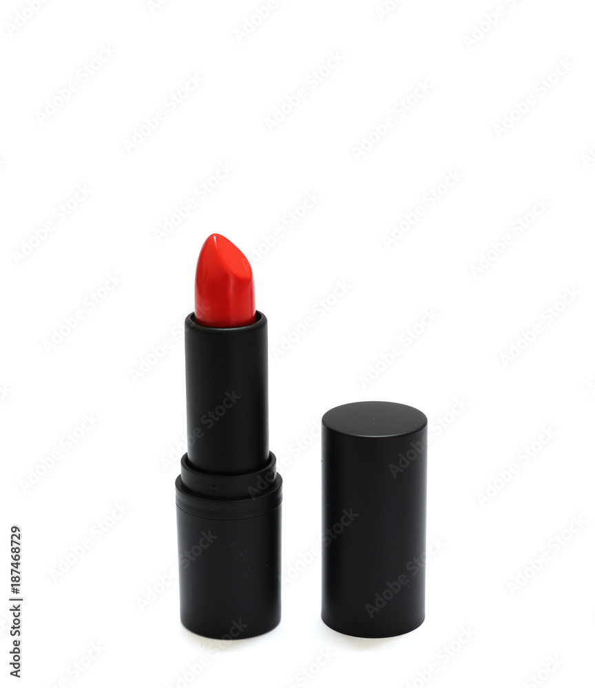 Red lipstick isolated on white background Red lipstick isolated on white background