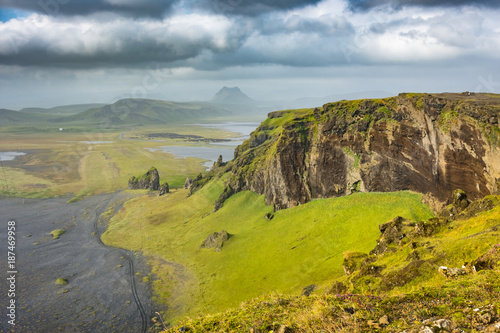 Surreal and beautiful volcanic landscape, Southern Iceland
