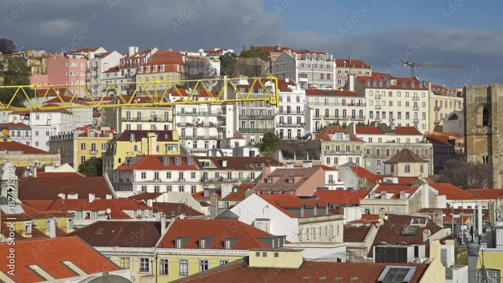 Lisbon Panorama. Aerial view. Lisbon is the capital and the largest city of Portugal. Lisbon is continental Europe's westernmost capital city and the only one along the Atlantic coast. Lisbon Panorama. Aerial view. Lisbon is the capital and the largest city of Portugal. Lisbon is continental Europe's westernmost capital city and the only one along the Atlantic coast.