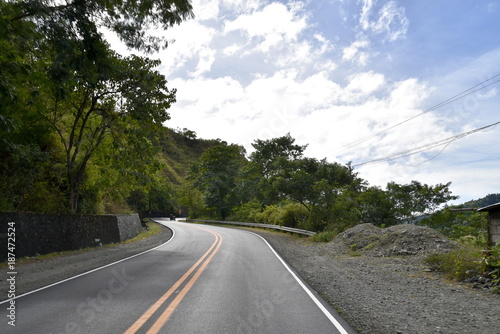 Road view from Santiago city to Manila