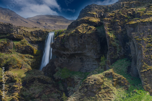 Gljufrabui Waterfall  Southern Iceland