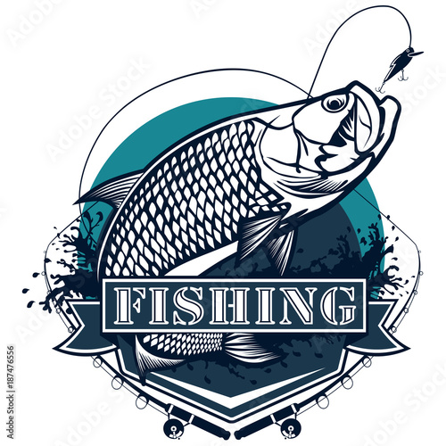Tarpon fishing logo