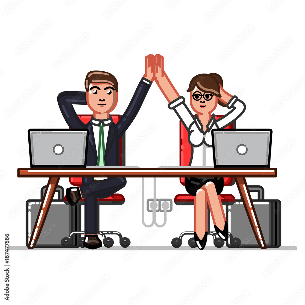 Business man and woman Business man and woman