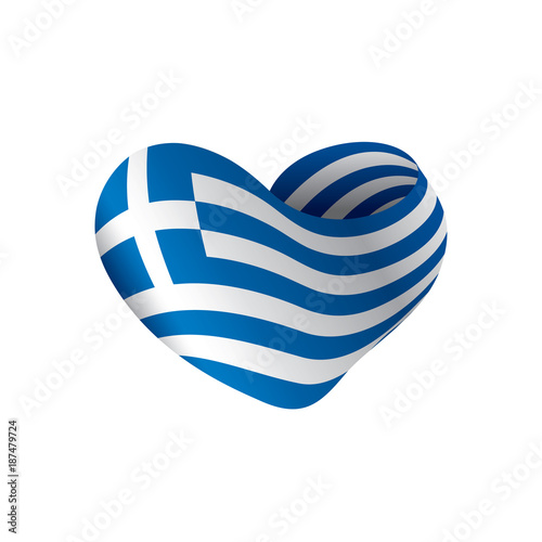 Greece flag, vector illustration