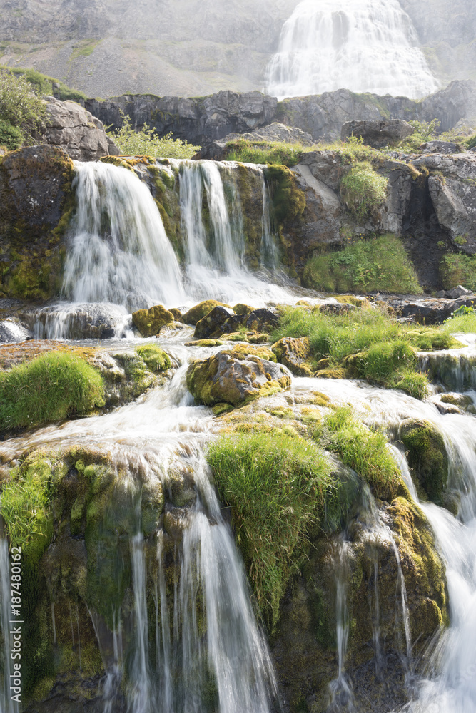 Fototapeta premium Dynjandi waterfalls, Western Fjords, Iceland