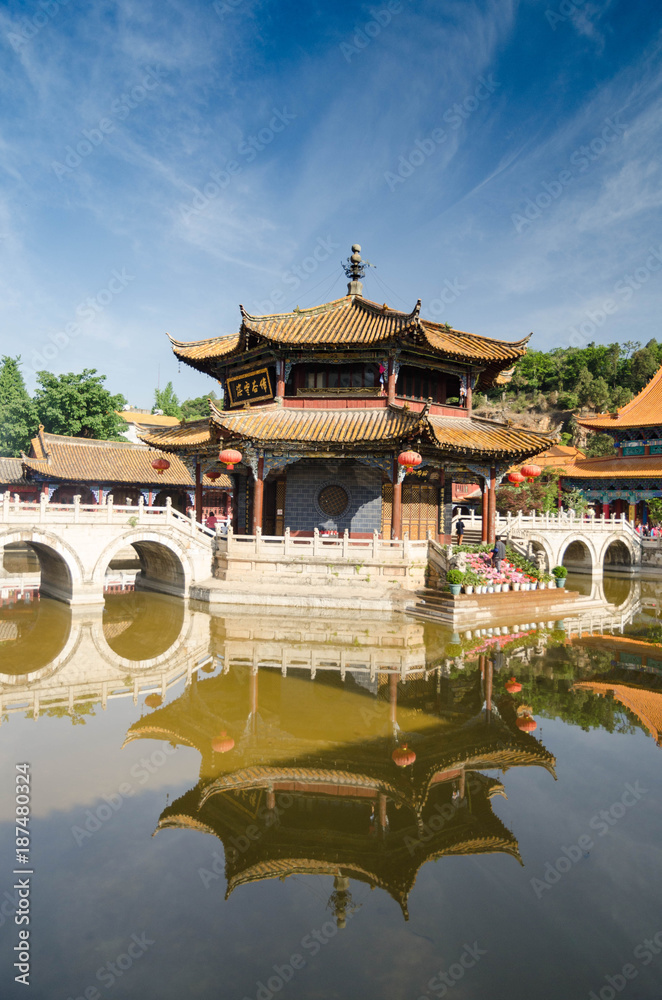 Chinese temple on the lake
