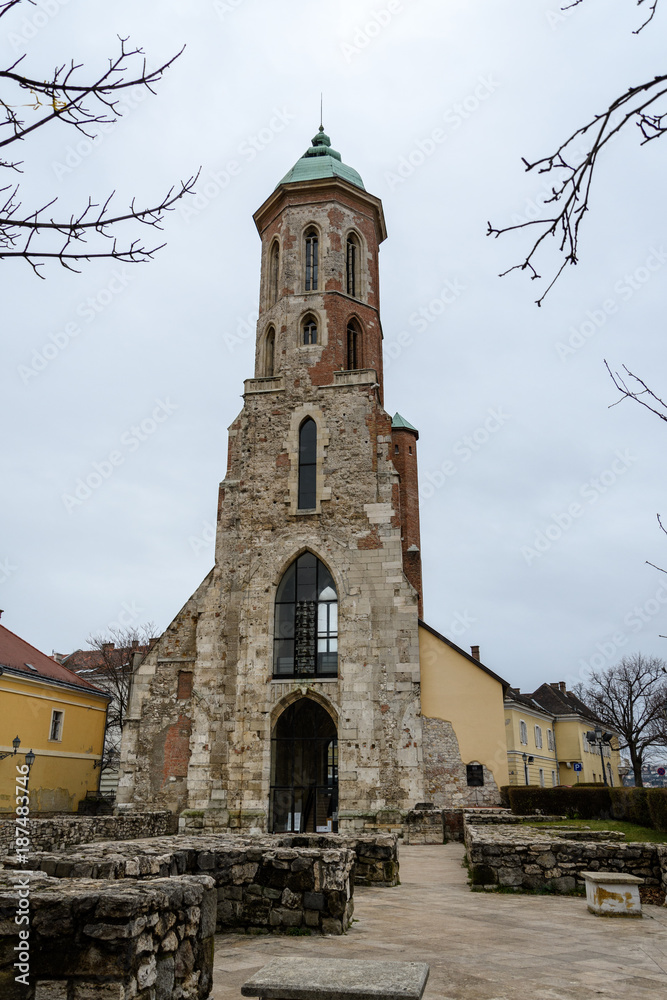 Ruins of Mary Magdalene Church, Budapest, Hungary
