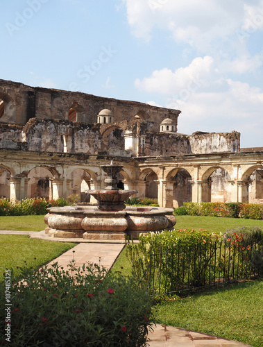 CASA SANTO DOMINGO, ANTIGUA - Beautiful old Spanish church with arches, gardens and colonial architecture.