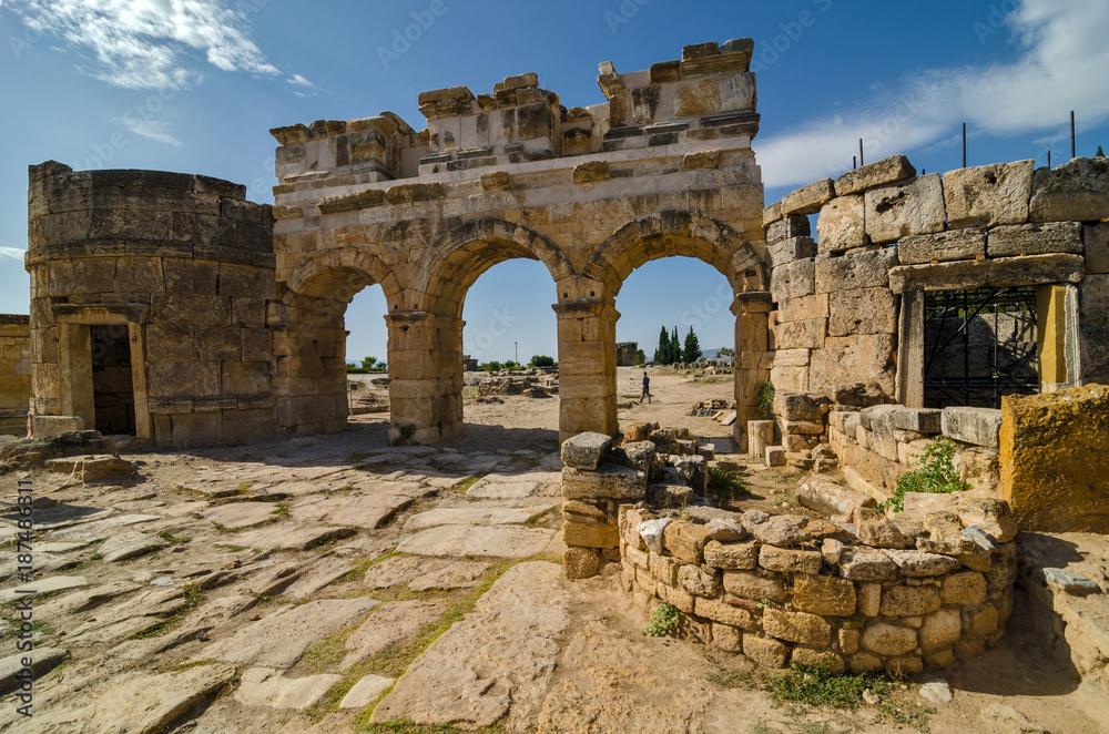 Roman gate of Hierapolis, Pamukkale