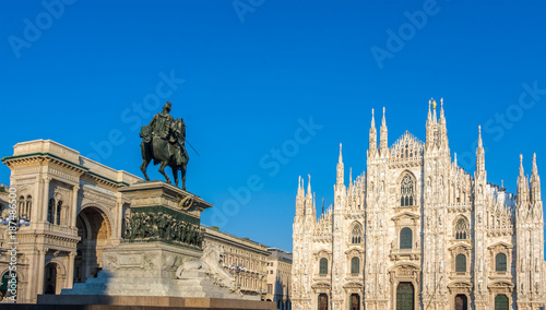 Duomo di Milano , the cathedral church of Milan, Lombardy, Northern Italy photo