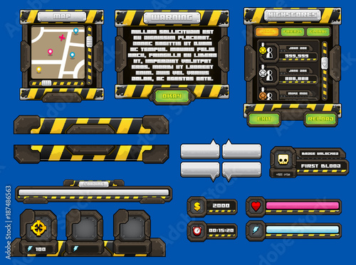 Metal Game GUI Pack